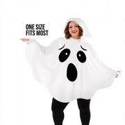 White Halloween Cloak Cape Fright Clothes