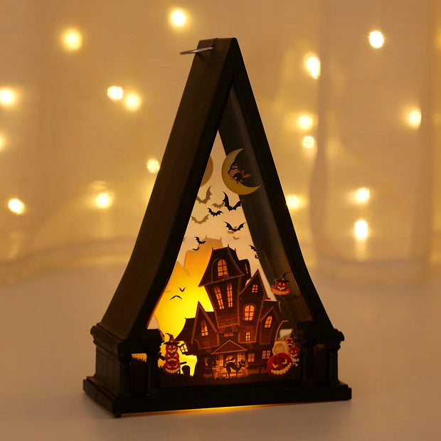 Halloween decorations desktop ornaments retro led lantern