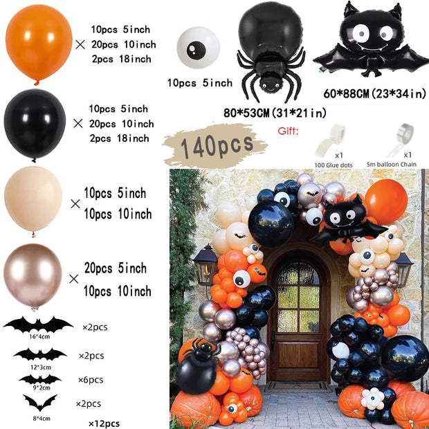 Bat Decoration Balloon Garland Arch Kit