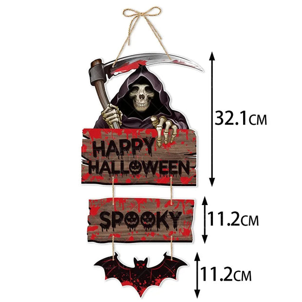 Halloween Party Decors Pumpkin Ghost Bat Door