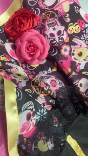 Halloween Costumes for Women Skull Flower Fairy Ghosts Bride Dress