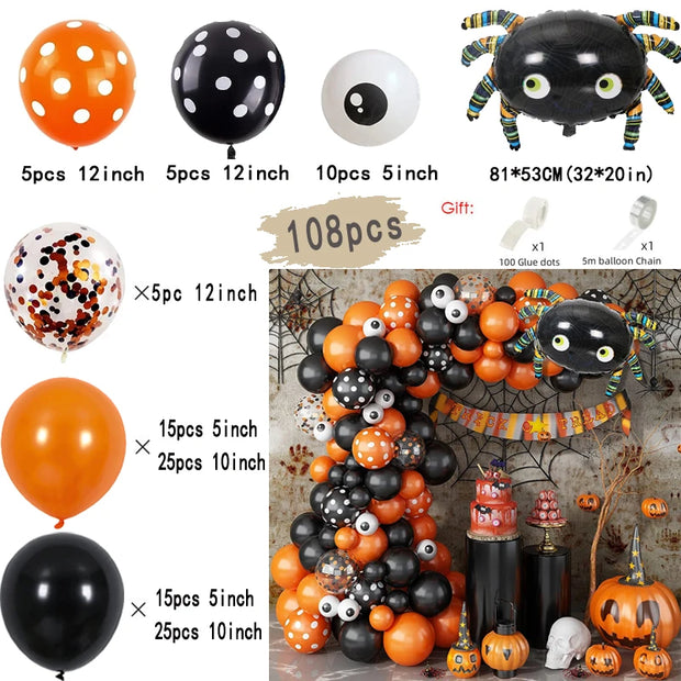 Bat Decoration Balloon Garland Arch Kit