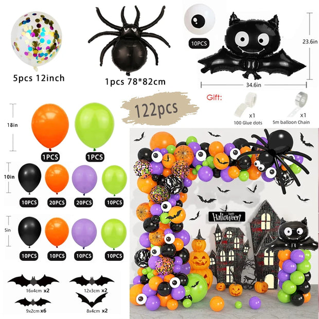 Bat Decoration Balloon Garland Arch Kit