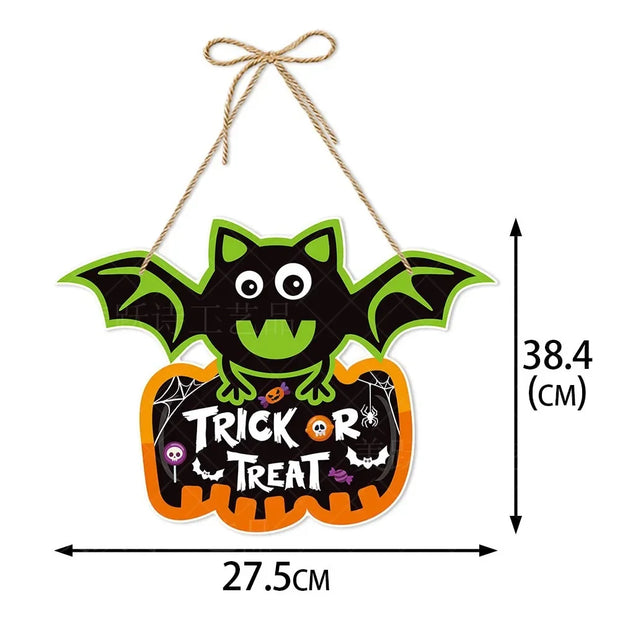 Halloween Party Decors Pumpkin Ghost Bat Door