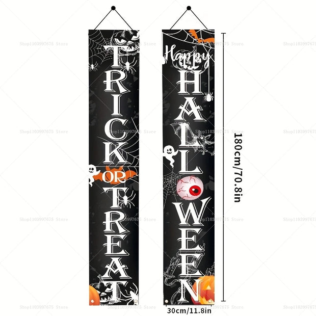 Halloween Decorations Outdoor Indoor Wellcome Banners