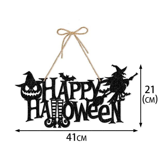Halloween Party Decors Pumpkin Ghost Bat Door