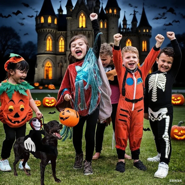 Adjustable Jumpsuit Cats Dogs Scary Clothing