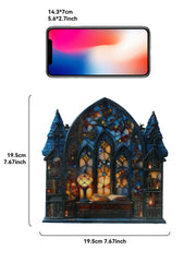 Halloween Gothic House Hanging Decor Acrylic Building Shape