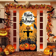 decoration, horror door cover, witch background