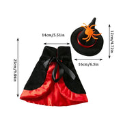 Halloween Pet Costume With Witch Hat Small Dog