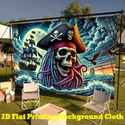 decoration, horror door cover, witch background