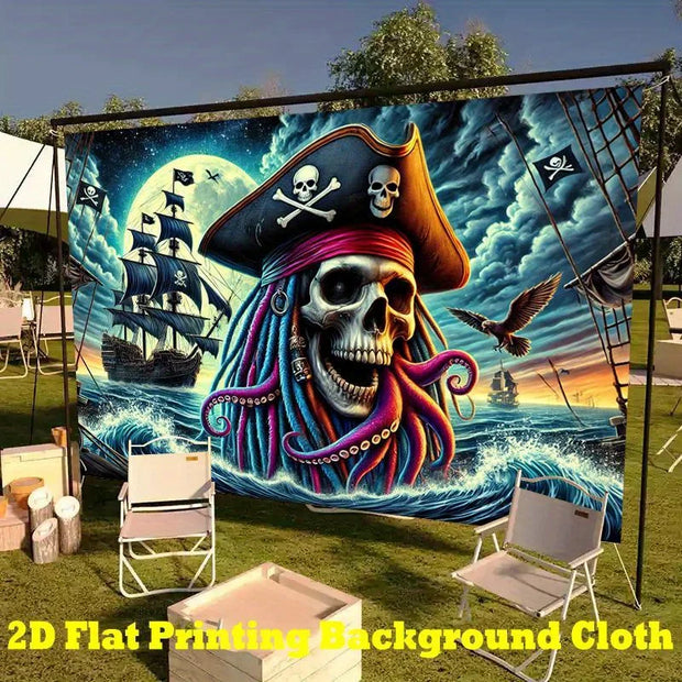 decoration, horror door cover, witch background