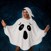 White Halloween Cloak Cape Fright Clothes