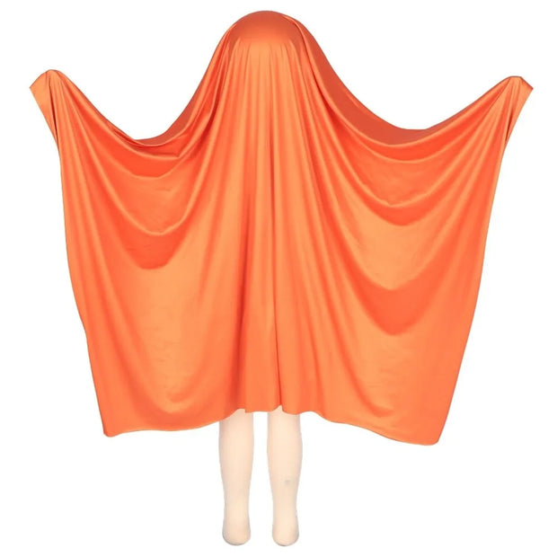 White Halloween Cloak Cape Fright Clothes