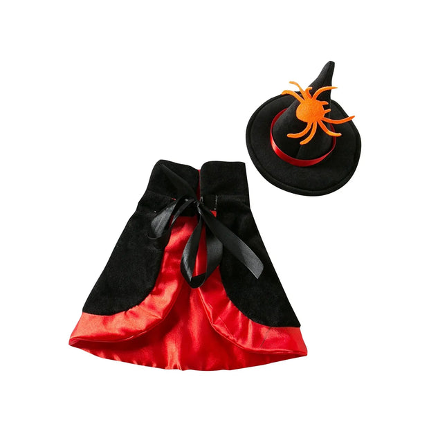 Halloween Pet Costume With Witch Hat Small Dog