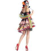 Halloween Costumes for Women Skull Flower Fairy Ghosts Bride Dress