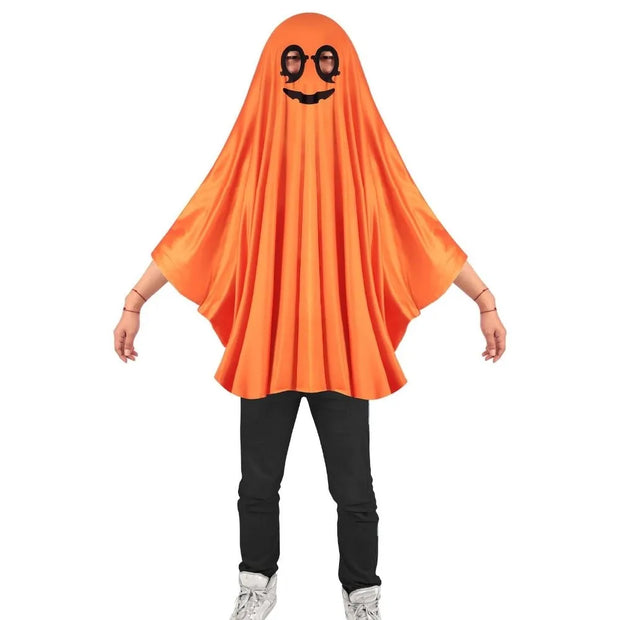 White Halloween Cloak Cape Fright Clothes
