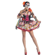 Halloween Costumes for Women Skull Flower Fairy Ghosts Bride Dress