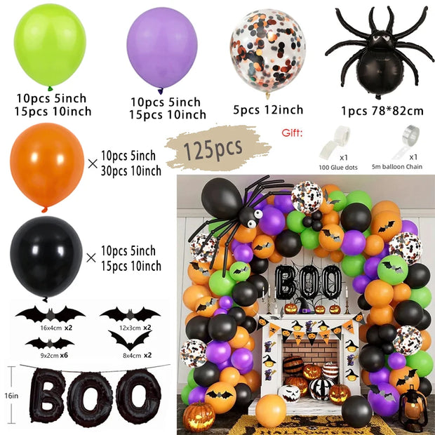 Bat Decoration Balloon Garland Arch Kit