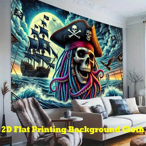 decoration, horror door cover, witch background