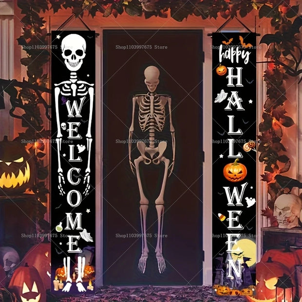 Halloween Decorations Outdoor Indoor Wellcome Banners